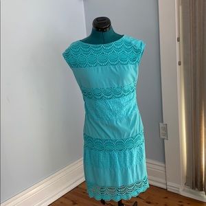 The Limited Blue lace dress - small